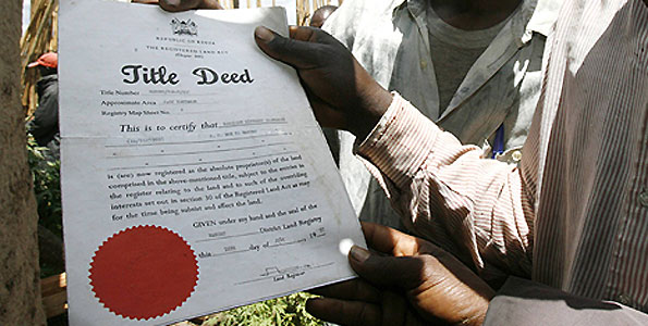 Image result for Kenya title deeds issuance
